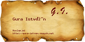 Gura István névjegykártya